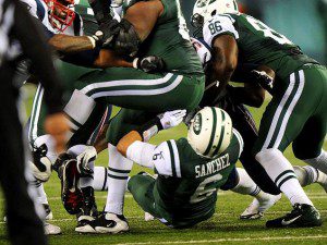Jets QB Mark Sanchez epic "Butt Fumble."