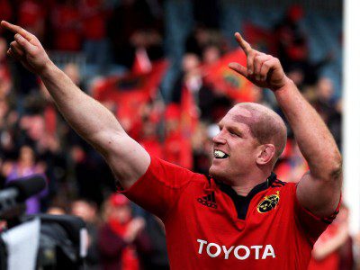 Paul O'Connell celebrates his return and Munster's victory.