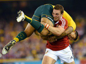Folau gets a ride from North