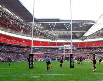 Sarries play at Wembley back in the days of the "Guinness Premiership" 