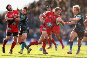 Jonny Wilkinson scored his first try in more than three years as Toulon beat Exeter in their Heineken Cup match