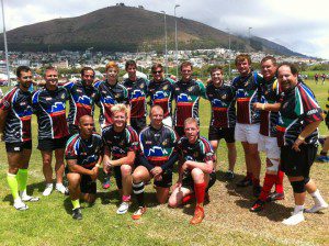 The RIPA team at Cape Town Tens 2014. held at the Hamilton's Rugby Club.