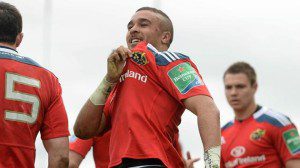 Simon Zebo saved a try and scored a try, as Munster showed why they have reached 11 Heineken Cup semi finals