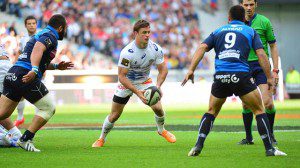 Rory Kockott launches a Castres attack during their Top 14 semi-final against Montpellier