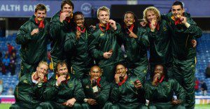 The CWG Rugby 7s Champions, the South African Blitzbokke