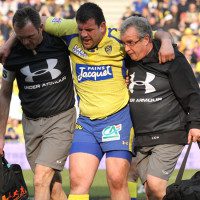 Out... Clermont's Clement Ric picked up an injury in last weekend's exciting Top 14 win over Grenoble