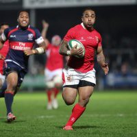 Vainakolo with Tonga's first try