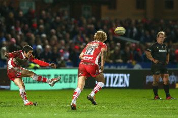 James Hook nailed a last minute penalty to win the match for Gloucester. 