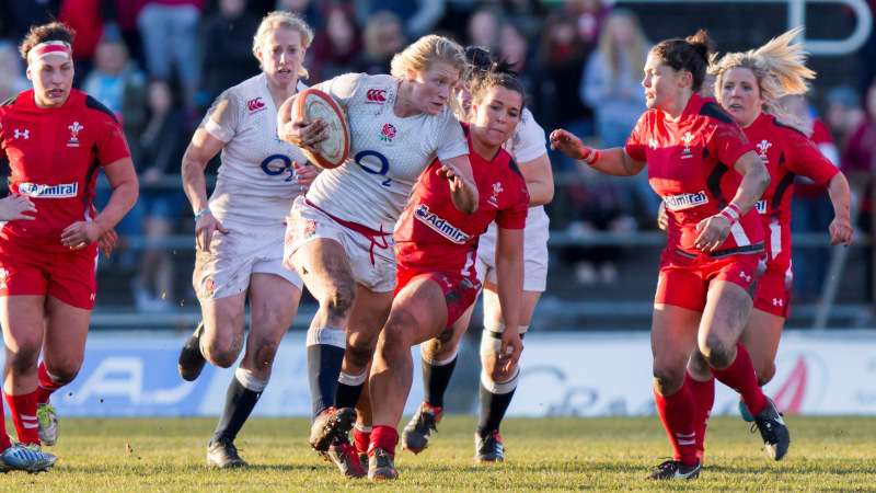Wales Women v England Women in Women's 6 Nations Match 2015