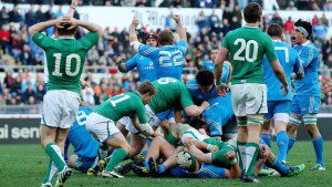 Italy's forwards were a match for their Irish opponents in the RBS Six Nations opener in Rome