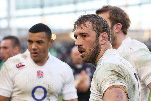 Chris Robshaw  and England have the most players ont he team.