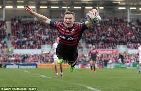 Ashton will likely add to his "splash down" celebrations against the porous London Welsh. 