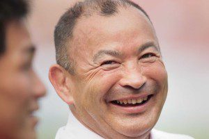 No, Eddie Jones can't wipe that smile off his face