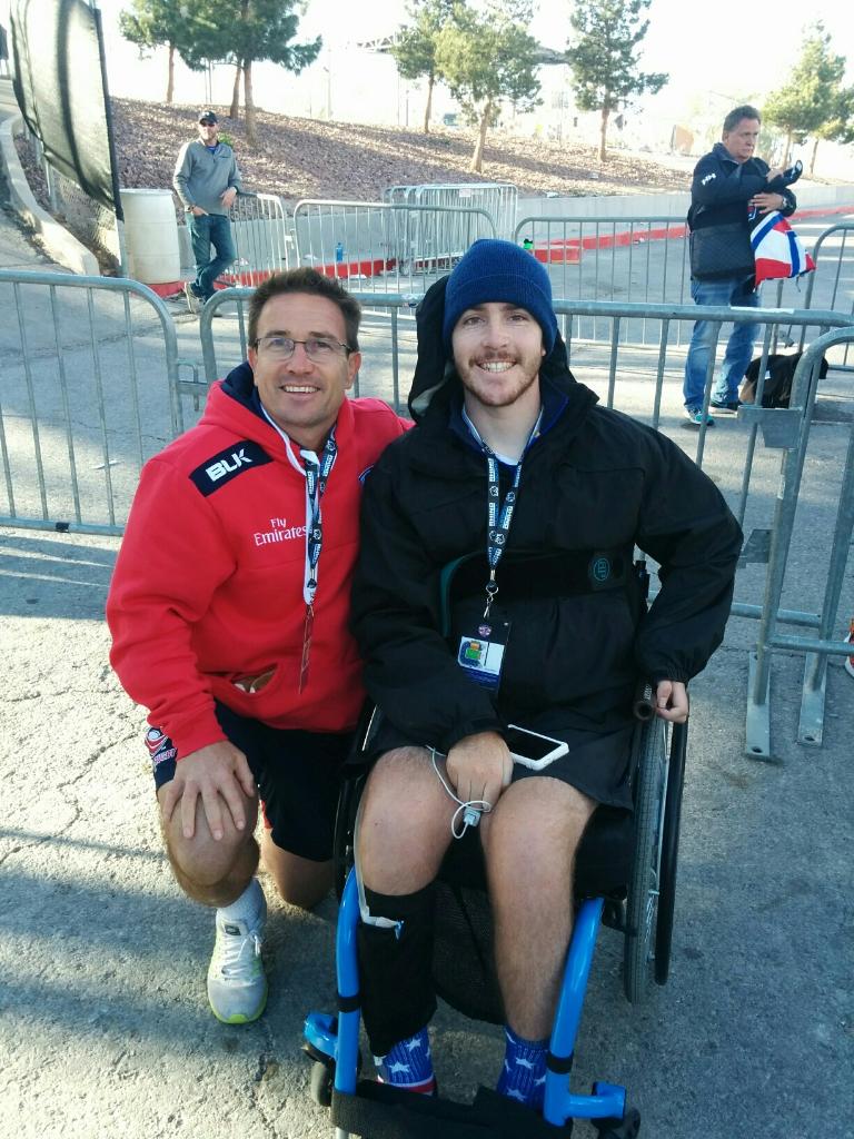 I couldn't help but cheese with the USA Eagles 7's boss himself