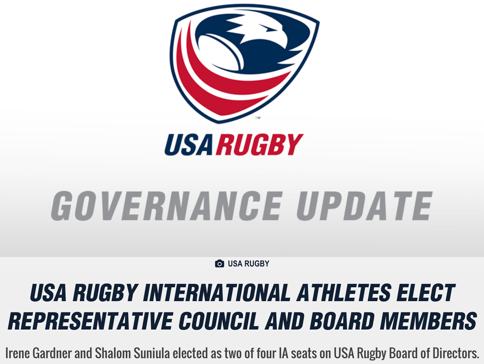USA Rugby Athletes Elect Board and Council Members