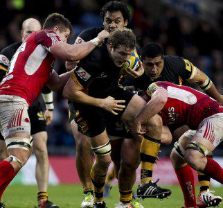 Joe Launchbury is perhaps the brightest of London Wasp's many bright young stars.