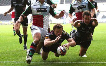 Ospreys may be playing Harlequins more often starting next season, as the Welsh regions apparently closed in on a combined Anglo-Welsh League