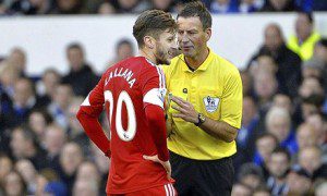 Referee Mark Clattenburg has been cleared of insulting Adam Lallana during an English Premier League soccer match