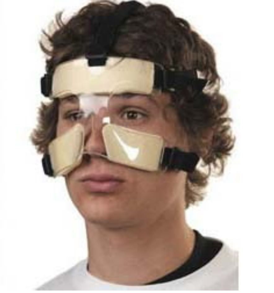 Маски после операций. Mueller nose Guard. Маска для защиты носа. Защитная маска для носа при переломе. Маска для фиксации носа.