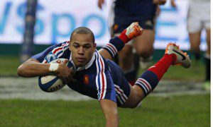 Gael Fickou scores the winning try in the Six Nations' match between France and England.