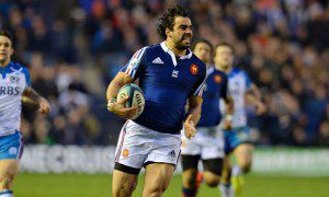 Yuann Huget scored an interception try for France as they came from behind to beat Scotland at the death