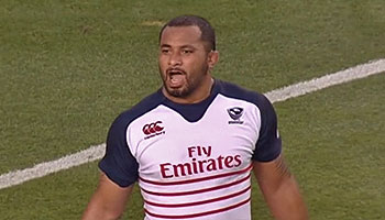 Wearing the armband: Samu Manoa will captain the Eagles against South Africa