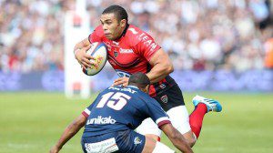 Bryan Habana scored his first try for Toulon in their Top 14 win over Bordeaux