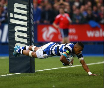 Anthony Watson crosses for the game's first try. 