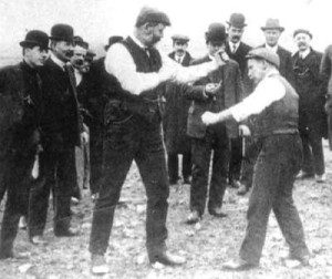 An early Melbourne vs. NSW sporting competition.