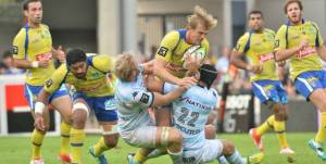 Aurelien Rougerie scored twice as Clermont beat Racing Metro in the Top 14