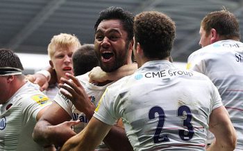 Billy Vunipola could not contain his joy after scoring the try that put Saracens ahead for good. 