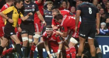 Dave Kilcoyne scored the match's only try as Munster beat Saracens Friday night. 