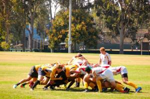 USC 15's rugby team in a preseason match against UC Riverside on Oct. 26. 
