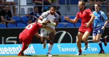 Andrew Durutalo of the USA in action; Courtesy USA Rugby