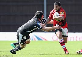 Piri Weepu moves inside to fly-half in an attempt to invigorate the Welsh offense. 