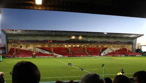 Kingsholm Stadium, home to Gloucester Rugby