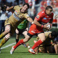 Toulon flyer: Bryan Habana scored one of the defending Top 14 champions' six tries 