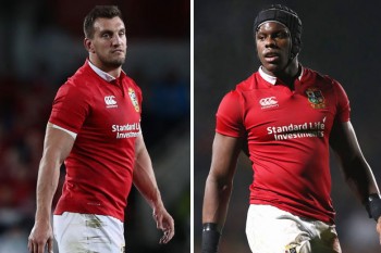 Sam Warburton (L) and Maro Itoje have been promoted from the bench 