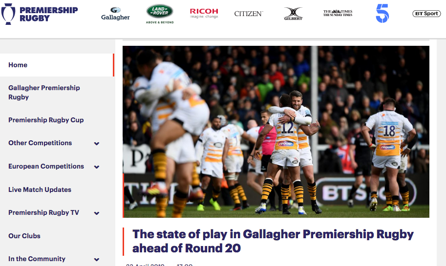 Three Rounds Remain- Gallagher Premiership Rugby Previews, Rugby_Wrap_Up