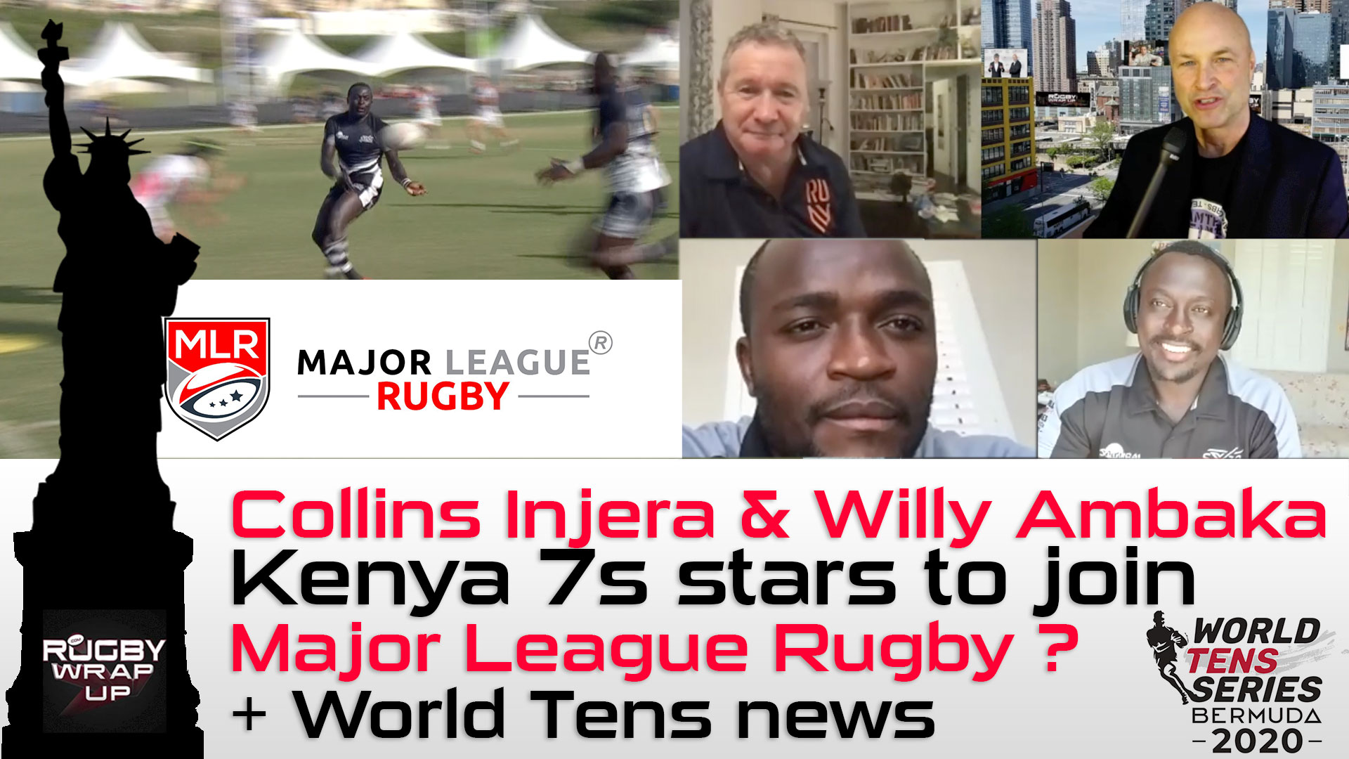 Rugby TV & Pod: Kenya 7s, Collins Injera, Willy Ambaka, World Tens, MLR